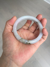 Load image into Gallery viewer, 57.6mm Certified Type A 100% Natural icy watery white purple black brown Jadeite Jade bangle BM21-7700