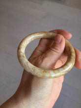 Load image into Gallery viewer, 55mm 100% natural light brown yellow round cut Coral Jade (珊瑚玉) bangle SY120