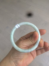 Load image into Gallery viewer, 55.9mm Certified Type A 100% Natural white/green/yellow/purple round cut Jadeite Jade bangle R110-1731