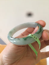 Load image into Gallery viewer, 52.5mm Certificated Type A100% sunny green/dark green Jadeite Jade bangle F06-5007