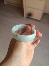 Load image into Gallery viewer, 52.2mm certified 100% natural Type A sunny green/white/purple jadeite jade bangle BK7-2419