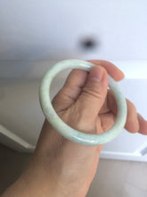 Load image into Gallery viewer, 55.9mm Certified Type A 100% Natural white/green/yellow/purple round cut Jadeite Jade bangle R110-1731