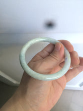 Load image into Gallery viewer, 55.9mm Certified Type A 100% Natural white/green/yellow/purple round cut Jadeite Jade bangle R110-1731
