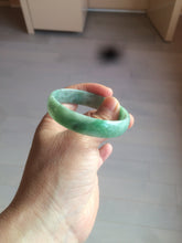 Load image into Gallery viewer, 51.7mm certified 100% natural Type A sunny green/gray jadeite jade bangle BK6-3358