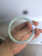 Load image into Gallery viewer, 55.9mm Certified Type A 100% Natural white/green/yellow/purple round cut Jadeite Jade bangle R110-1731