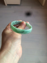 Load image into Gallery viewer, 51.7mm certified 100% natural Type A sunny green/gray jadeite jade bangle BK6-3358