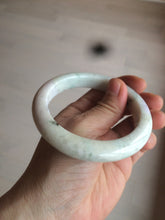 Load image into Gallery viewer, 58mm Certified Type A 100% Natural light green/purple/beige/white Jadeite Jade bangle AS74-0541
