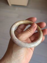 Load image into Gallery viewer, 55.6mm 100% natural beige yellow pink round cut Coral Jade (珊瑚玉) bangle XY116