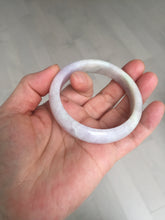 Load image into Gallery viewer, 51.5mm certified 100% natural type A green/white/purple jadeite jade bangle BN39-4045