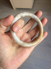 Load image into Gallery viewer, 55.6mm 100% natural beige yellow pink round cut Coral Jade (珊瑚玉) bangle XY116