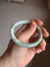 Load image into Gallery viewer, 54.2mm certified 100% natural Type A light green/purple/red(FU LU SHOU) round cut jadeite jade bangle PB88-0980