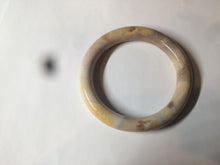 Load image into Gallery viewer, 53.8mm 100% natural beige yellow pink purple round cut a taste of the tropical Coral Jade (珊瑚玉) bangle SY22