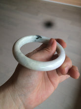 Load image into Gallery viewer, 58mm Certified Type A 100% Natural light green/purple/beige/white Jadeite Jade bangle AS74-0541