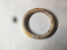 Load image into Gallery viewer, 53.8mm 100% natural beige yellow pink purple round cut a taste of the tropical Coral Jade (珊瑚玉) bangle SY22