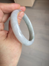 Load image into Gallery viewer, 54.5mm Certified Type A 100% Natural sunny green/dark green Jadeite Jade bangle AM96-2727