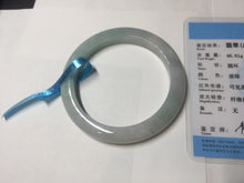 Load image into Gallery viewer, 56.5mm certified 100% natural type A white/light green white purple jadeite jade bangle AH107-0546
