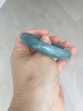 Load image into Gallery viewer, 54mm Certified Type A 100% Natural dark green/light blue/gray/black Guatemala Jadeite bangle BQ31-1432