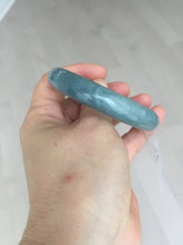 Load image into Gallery viewer, 54mm Certified Type A 100% Natural dark green/light blue/gray/black Guatemala Jadeite bangle BQ31-1432