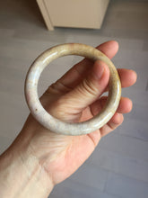 Load image into Gallery viewer, 55.6mm 100% natural beige yellow pink round cut Coral Jade (珊瑚玉) bangle XY116