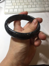 Load image into Gallery viewer, 56-64mm 100% natural black/gray/white carbonate(Marble) bangle AW34