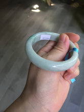 Load image into Gallery viewer, 52.8mm Certificated sunny green/white jadeite jade bangle BN42