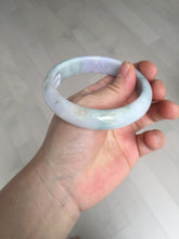 Load image into Gallery viewer, 58mm 100% natural certified light green purple yellow(FU LU SHOU) jadeite jade bangle BN37-7345