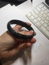 Load image into Gallery viewer, 56-64mm 100% natural black/gray/white carbonate(Marble) bangle AW34