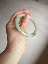 Load image into Gallery viewer, 53.5mm Certified type A 100% Natural green dark green floating seaweed round cut Jadeite bangle PC140-6615