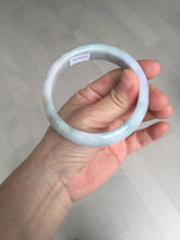 Load image into Gallery viewer, 58mm 100% natural certified light green purple yellow(FU LU SHOU) jadeite jade bangle BN37-7345