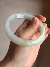 Load image into Gallery viewer, 57.5mm certified 100% natural Type A icy watery light yellow/white with jadeite jade bangle BL56-3288