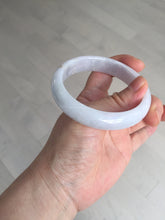 Load image into Gallery viewer, 57mm certified 100% natural type A purple/white jadeite jade bangle E81-0823