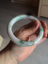 Load image into Gallery viewer, 60mm certified 100% natural type A sunny green white  jadeite jade bangle BH31-5424