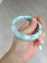Load image into Gallery viewer, 53.7mm Certified 100% natural Type A sunny green purple jadeite jade bangle BQ33-4150