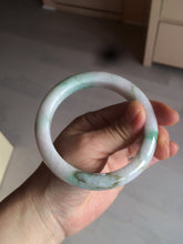 Load image into Gallery viewer, 60mm certified 100% natural type A sunny green white  jadeite jade bangle BH31-5424