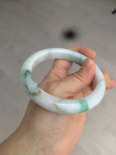 Load image into Gallery viewer, 60mm certified 100% natural type A sunny green white  jadeite jade bangle BH31-5424