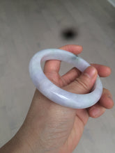 Load image into Gallery viewer, 59.5mm certified Type A 100% Natural green/purple Jadeite bangle As73-0516