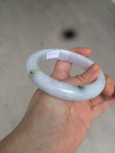Load image into Gallery viewer, 59.5mm certified Type A 100% Natural green/purple Jadeite bangle As73-0516