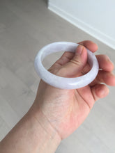 Load image into Gallery viewer, 57mm certified 100% natural type A purple/white jadeite jade bangle E81-0823