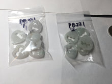 Load image into Gallery viewer, 100% Natural type A light green/white double hearts jadeite Jade pendant necklace PB221