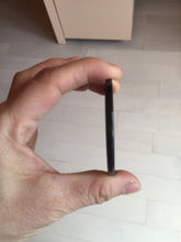 Load image into Gallery viewer, 100% natural black jadeite jade(Wuji, 乌鸡)  Guanyin (观音) safe and sound pendant/worry stone/decor BM38