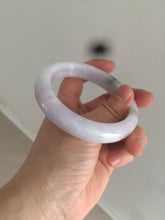 Load image into Gallery viewer, 59.5mm certified Type A 100% Natural green/purple Jadeite bangle As73-0516