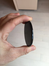 Load image into Gallery viewer, 100% natural black jadeite jade(Wuji, 乌鸡)  Guanyin (观音) safe and sound pendant/worry stone/decor BM38