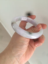 Load image into Gallery viewer, 59.5mm certified Type A 100% Natural green/purple Jadeite bangle As73-0516