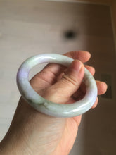 Load image into Gallery viewer, 54.3mm Certified 100% natural Type A green/brown/purple round cut jadeite jade bangle AZ26-5218