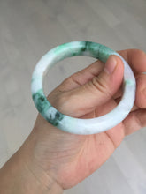 Load image into Gallery viewer, 53.7mm Certified 100% natural Type A sunny green purple jadeite jade bangle BQ34-4135