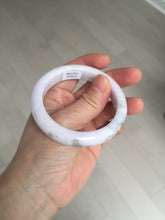 Load image into Gallery viewer, 53.5mm 100% natural certified light green purple pink jadeite jade bangle BN34-4503