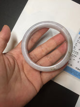 Load image into Gallery viewer, 56.5mm certified 100% natural type A purple/white/brown jadeite jade bangle E82-0824