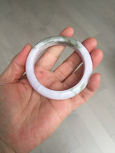Load image into Gallery viewer, 53.5mm 100% natural certified light green purple pink jadeite jade bangle BN34-4503
