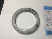 Load image into Gallery viewer, 55.6mm Certified type A 100% Natural sunny green/purple/yellow(Fu LU SHOU) Jadeite bangle BN41-5127