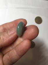 Load image into Gallery viewer, 18.5-21mm Type A 100% Natural oily dark green gray Jadeite Jade Safety Guardian Button donuts couple pendant PC131